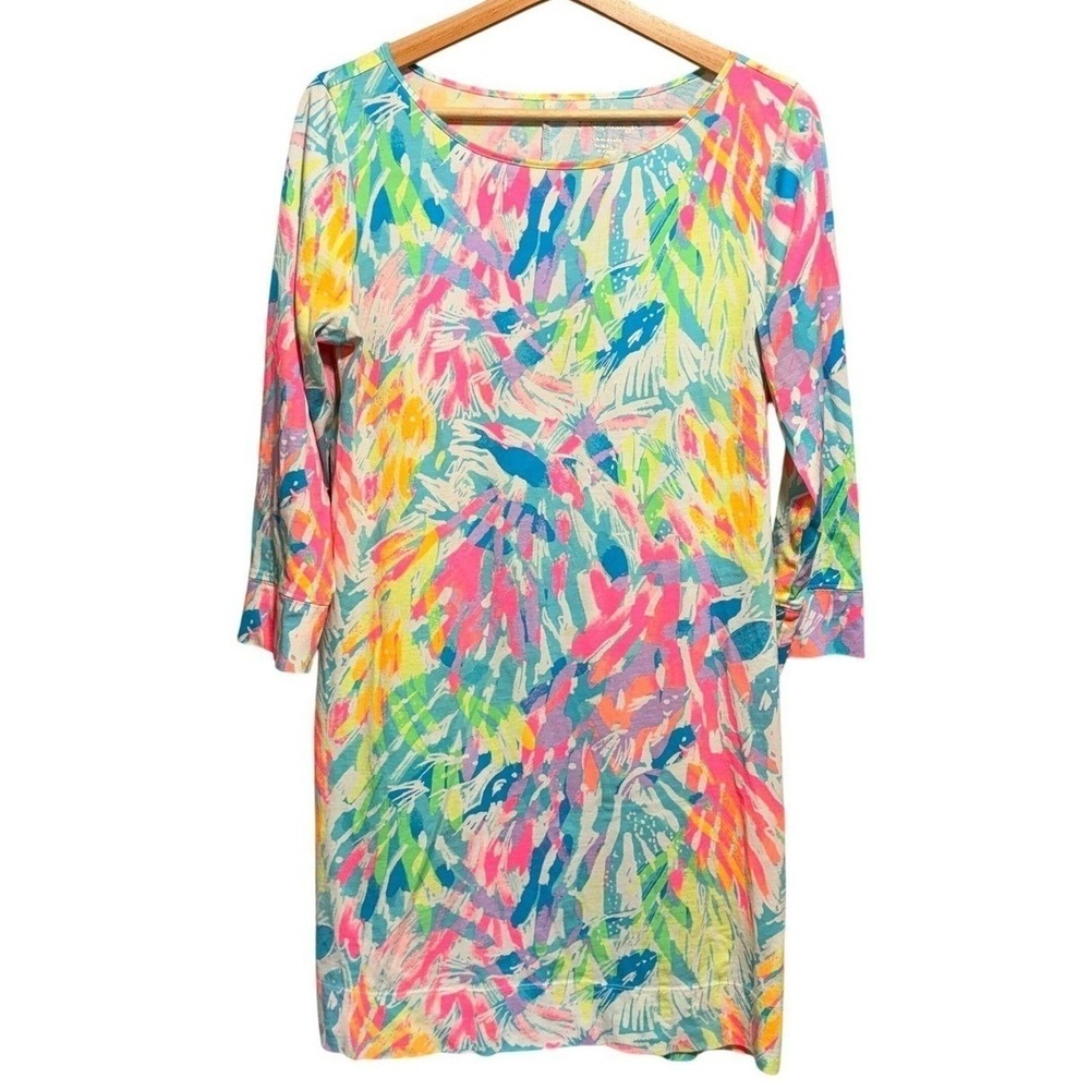 Lilly Pulitzer Marlowe Dress Sparkling Sands Size M Preppy Coastal Resortwear